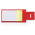 Muunneltava paperinippu Notepad Novich, punainen liikelahja logopainatuksella