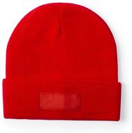 Myssy Hat Holsen, punainen liikelahja logopainatuksella