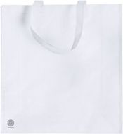 Ostoskassi Antibacterial Bag Kiarax, valkoinen liikelahja logopainatuksella