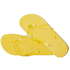 Rantasandaalit Flip Flops Salti, keltainen liikelahja logopainatuksella