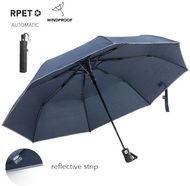 Sateenvarjo Umbrella Nereus, tummansininen liikelahja logopainatuksella