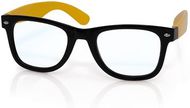 Silmälasien sangat No Lens Glasses Floid, keltainen liikelahja logopainatuksella