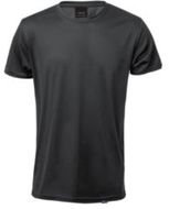 T-paita Adult T-Shirt Tecnic Markus, musta liikelahja logopainatuksella