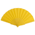 Viuhka Hand Fan Tela, keltainen liikelahja logopainatuksella