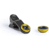 Älypuhelimen objektiivi Universal Lenses Drian, keltainen liikelahja logopainatuksella