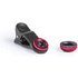 Älypuhelimen objektiivi Universal Lenses Drian, punainen liikelahja logopainatuksella