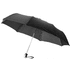 21,5" Alex-sateenvarjo, taitettava, automaattinen, musta liikelahja omalla logolla tai painatuksella