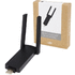 Yksikaistainen ADAPT-Wi-Fi-laajennin, musta liikelahja omalla logolla tai painatuksella