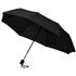 21" Wali-sateenvarjo, taitettava, automaattisesti avautuva, musta liikelahja logopainatuksella