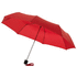 21,5" Ida-sateenvarjo, taitettava, punainen liikelahja logopainatuksella
