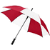 23" Barry-sateenvarjo, automaattisesti avautuva, valkoinen, punainen liikelahja logopainatuksella