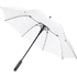 23" Noon-sateenvarjo, automaattinen, tuulenpitävä, valkoinen liikelahja logopainatuksella