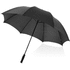 30" Yfke-golfsateenvarjo EVA-kahvalla, musta liikelahja logopainatuksella