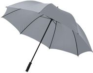 30" Zeke-golfsateenvarjo, harmaa liikelahja logopainatuksella