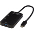 ADAPT alumiininen Type-C-multimedia-adapteri (USB-A/Type-C/HDMI) liikelahja logopainatuksella