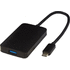 ADAPT alumiininen Type-C-multimedia-adapteri (USB-A/Type-C/HDMI), musta lisäkuva 4
