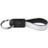 Ad-Loop® Mini-avaimenperä, musta liikelahja logopainatuksella