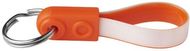 Ad-Loop® Mini-avaimenperä, oranssi liikelahja logopainatuksella