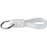 Ad-Loop® Mini-avaimenperä, valkoinen liikelahja logopainatuksella