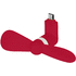 Airing micro USB tuuletin liikelahja logopainatuksella