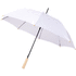 Alina-sateenvarjo, 23 tuumaa, automaattinen, PET-kierrätysmuovia, valkoinen liikelahja logopainatuksella