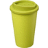 Americano® Eco -kahvimuki kierrätetystä materiaalista, 350 ml, kalkinvihreä liikelahja logopainatuksella