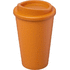 Americano® Eco -kahvimuki kierrätetystä materiaalista, 350 ml, oranssi liikelahja logopainatuksella