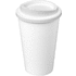 Americano® Eco -kahvimuki kierrätetystä materiaalista, 350 ml, valkoinen liikelahja logopainatuksella