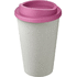 Americano® Eco -kahvimuki kierrätetystä materiaalista, 350 ml, valkoinen, ruusu liikelahja logopainatuksella