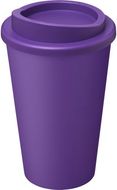 Americano® Eco -kahvimuki kierrätetystä materiaalista, 350 ml, violetti liikelahja logopainatuksella