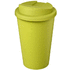 Americano® Eco -kahvimuki kierrätetystä materiaalista, läikyttämätön, 350 ml, kalkinvihreä liikelahja logopainatuksella