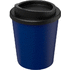 Americano® Espresso 250 ml eristetty juomamuki kierrätetystä materiaalista, sininen, musta liikelahja logopainatuksella