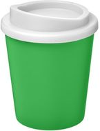 Americano® Espresso 250 ml eristetty muki, valkoinen, vihreä liikelahja logopainatuksella