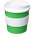 Americano® Primo 250 ml muki oterenkaalla, valkoinen, vihreä liikelahja logopainatuksella