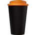 Americano® 350 ml:n eristetty kahvimuki, musta, oranssi lisäkuva 2
