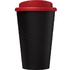 Americano® 350 ml:n eristetty kahvimuki, musta, punainen lisäkuva 2
