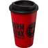 Americano® 350 ml:n eristetty kahvimuki, musta, punainen lisäkuva 1