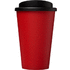 Americano® 350 ml:n eristetty kahvimuki, musta, punainen lisäkuva 2