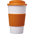 Americano® 350 ml:n eristetty kahvimuki ottimella, valkoinen, oranssi lisäkuva 2