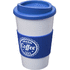 Americano® 350 ml:n eristetty kahvimuki ottimella, valkoinen, sininen lisäkuva 1