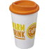 Americano® 350 ml:n eristetty kahvimuki, valkoinen, oranssi lisäkuva 1