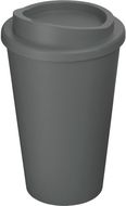 Americano® Eco -kahvimuki kierrätetystä materiaalista, 350 ml, harmaa liikelahja logopainatuksella