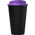 Americano® Eco -kahvimuki kierrätetystä materiaalista, 350 ml, musta, violetti lisäkuva 2