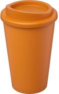 Americano® Eco -kahvimuki kierrätetystä materiaalista, 350 ml, oranssi liikelahja logopainatuksella