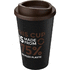 Americano® Eco -kahvimuki kierrätetystä materiaalista, 350 ml, ruskea, musta lisäkuva 1