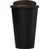 Americano® Eco -kahvimuki kierrätetystä materiaalista, 350 ml, ruskea, musta lisäkuva 2