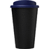 Americano® Eco -kahvimuki kierrätetystä materiaalista, 350 ml, sininen, musta lisäkuva 2
