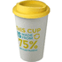 Americano® Eco -kahvimuki kierrätetystä materiaalista, 350 ml, valkoinen, keltainen lisäkuva 1