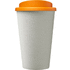 Americano® Eco -kahvimuki kierrätetystä materiaalista, 350 ml, valkoinen, oranssi lisäkuva 2