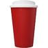 Americano® Eco -kahvimuki kierrätetystä materiaalista, 350 ml, valkoinen, punainen lisäkuva 2